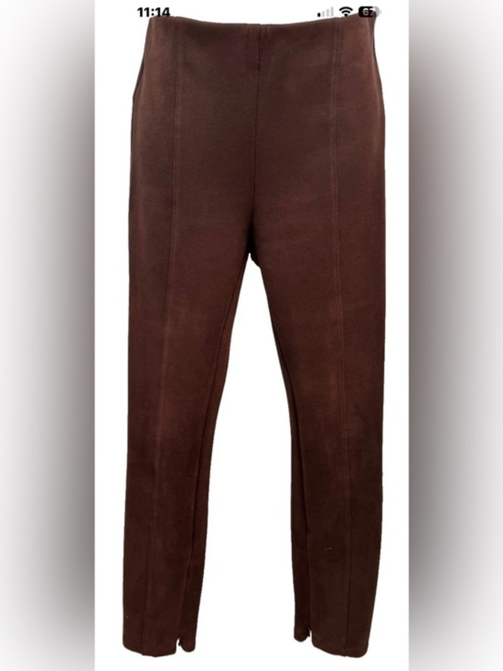 Anthropologie Brown Skinny Ponte Pants